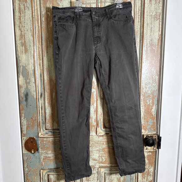 English Laundry Mens Jeans 38 Gray Straight Leg Canvas Pants 34x30 - Picture 1 of 12